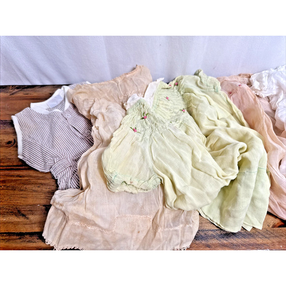 Vintage Baby Clothes Lot 1950s 1960s 1970s Smocked Dress READ Jumper Embroidered - Picture 3 of 12